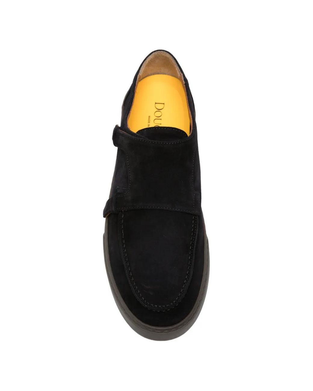 Doucal's Black Steve Rs Monk-Strap Shoes for men