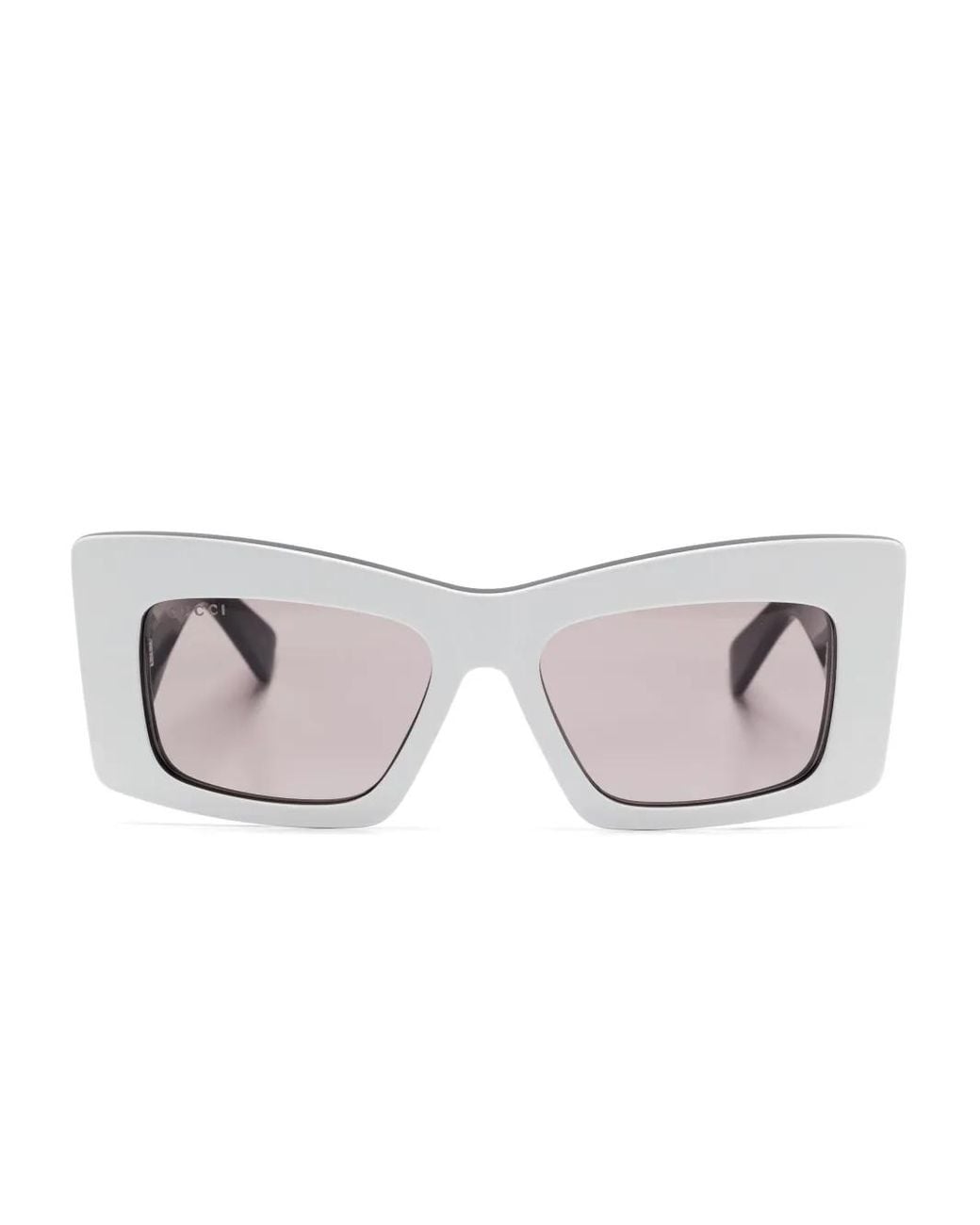 Occhiali Da Sole A Farfalla di Gucci in White