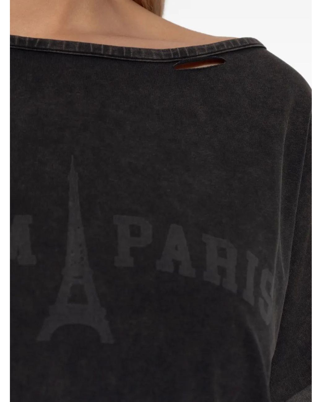 M I S B H V Black Team Paris Long-Sleeved Mini Dress
