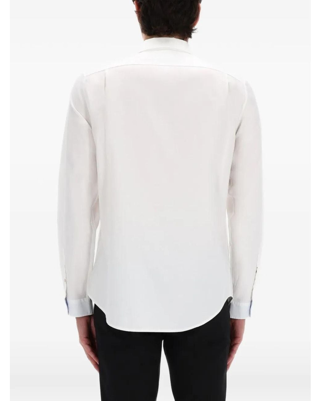 Paul Smith White Button-Down Collar Shirt for men