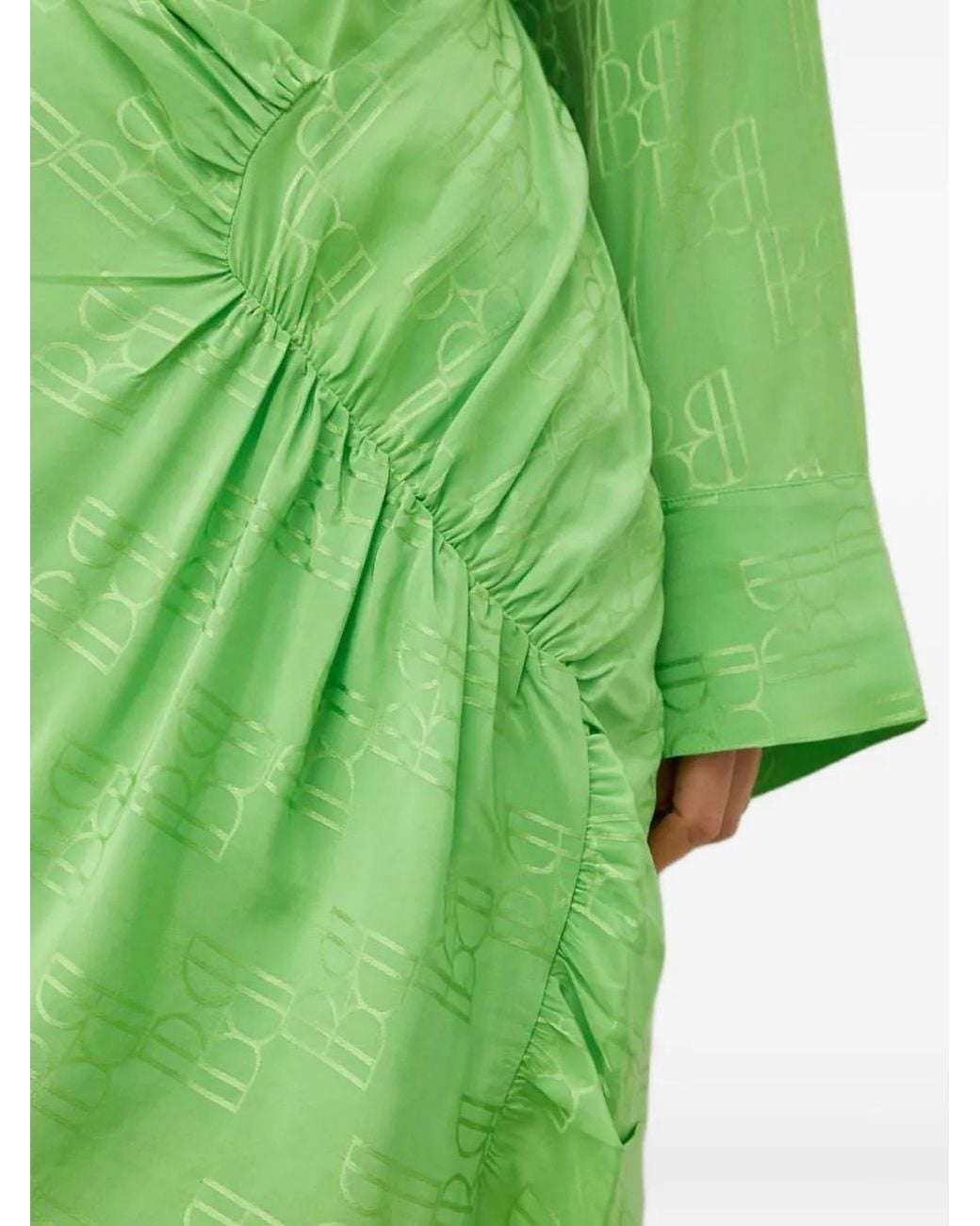 Herskind Green All-Over Pattern Mini Dress
