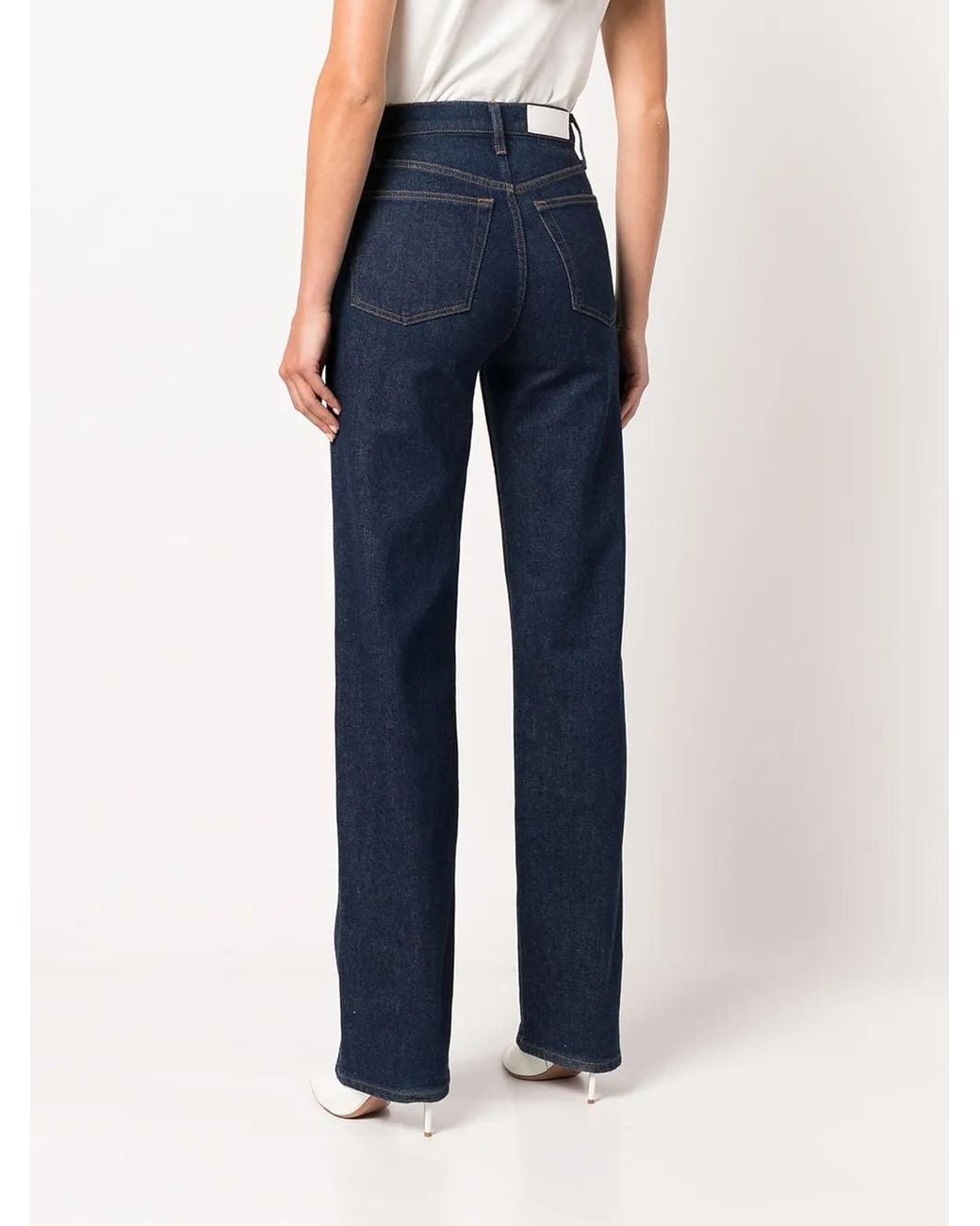 Re/done Blue '90S High-Rise Loose Jeans