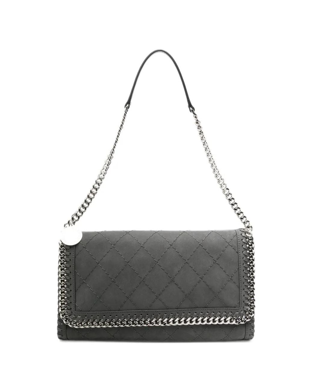 Stella McCartney Gray Falabella Quilted Shoulder Bag