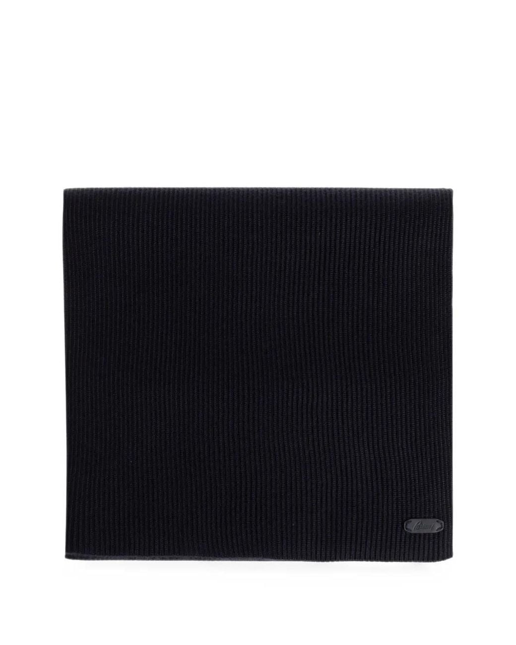 Bufanda De Canalé Brioni de hombre de color Black