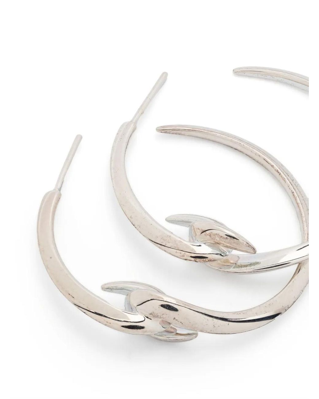 Pendientes De Aro Hook Shaun Leane de color Natural