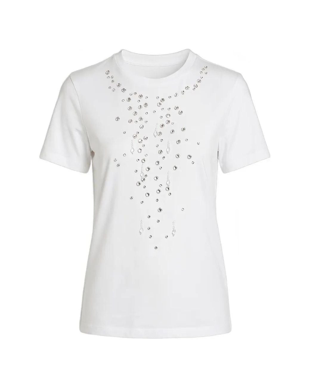 Marella White Bianca Embellished T-Shirt