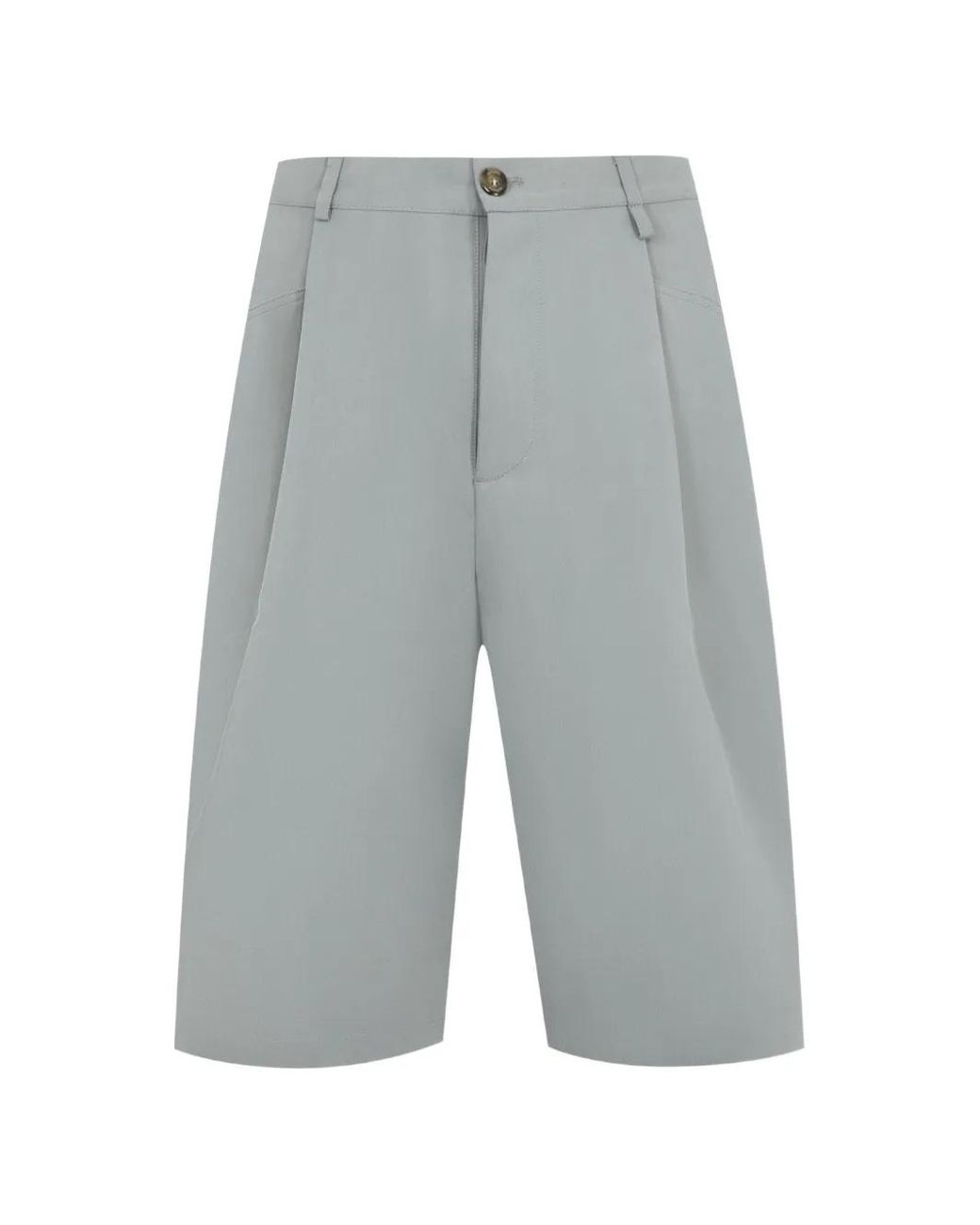 Willy Chavarria Gray Chilango Pleated Shorts for men