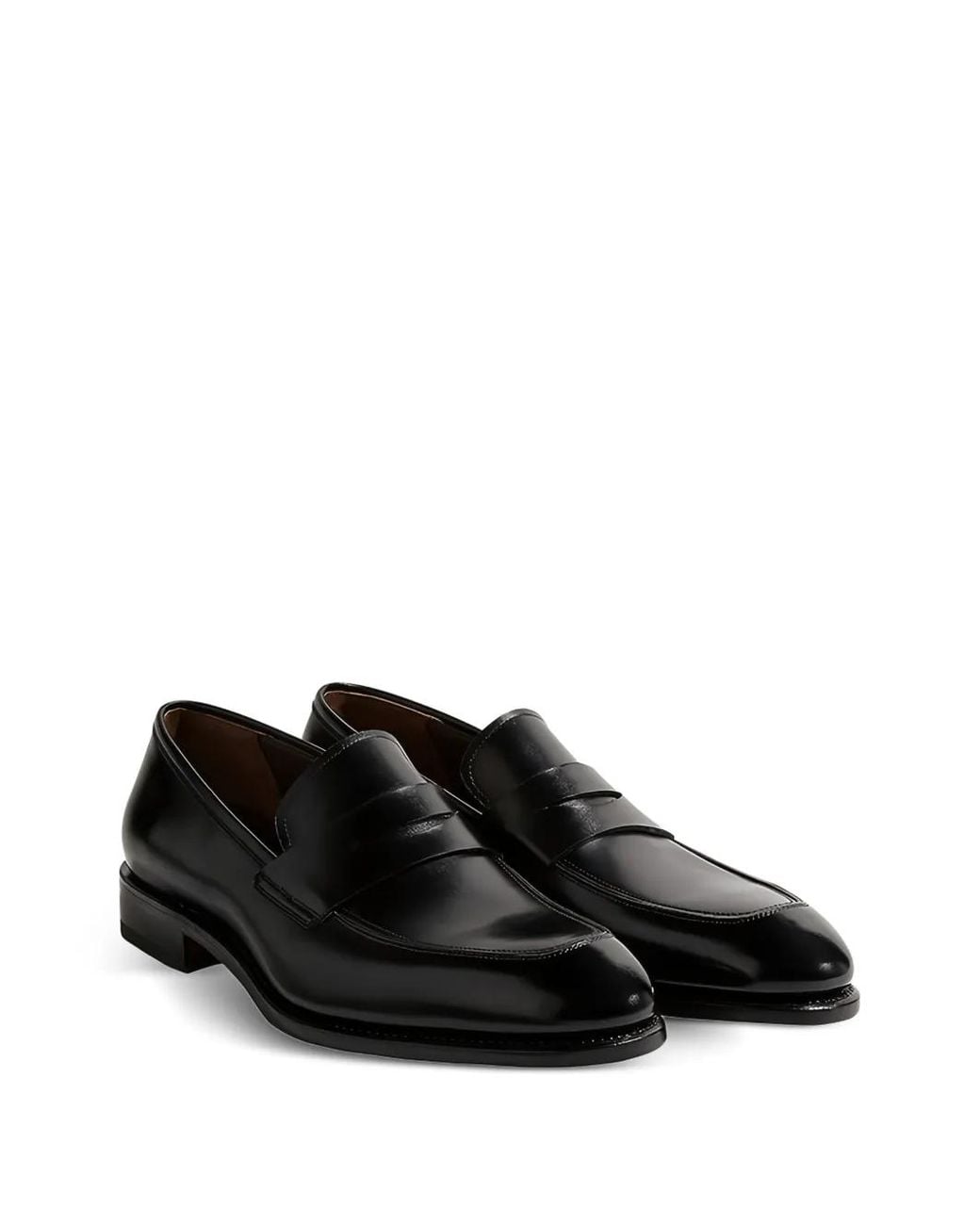 Ferragamo Black Penny Slip-On Loafers for men