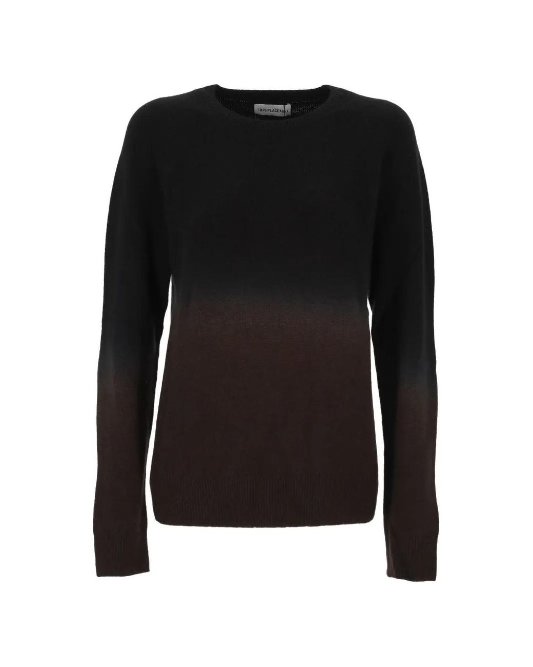 IRREPLACEABLE Black Ombré Raglan-Sleeve Sweater