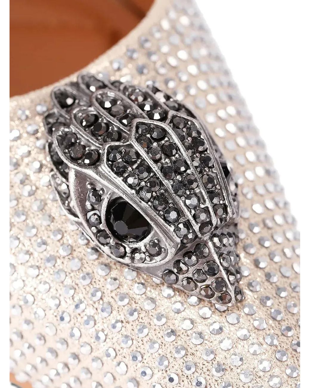 Kurt Geiger White Studded Jewel Pumps