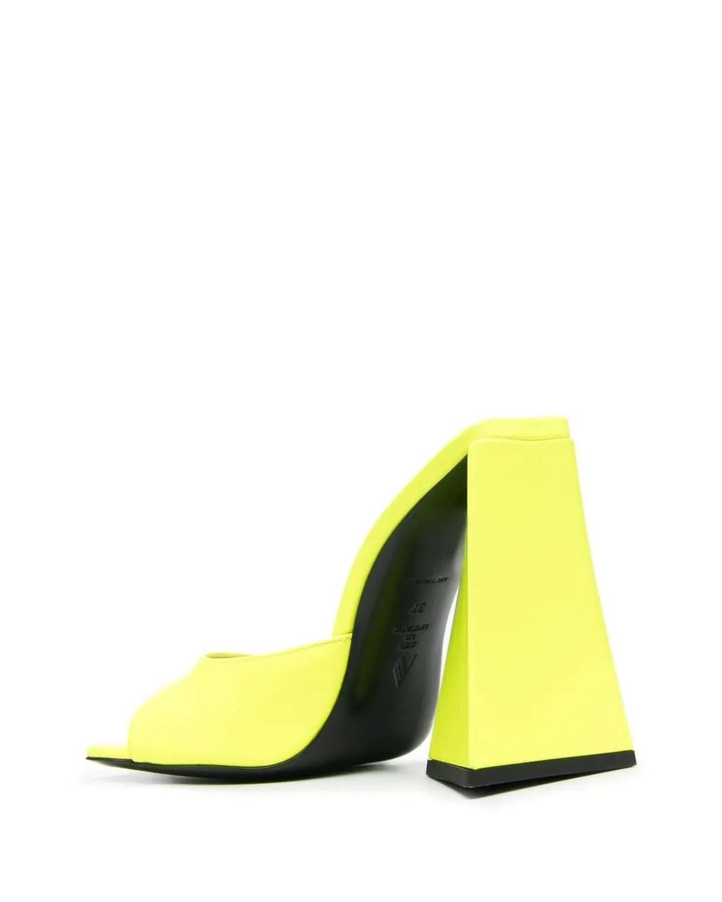 The Attico Yellow Devon 115Mm Mule