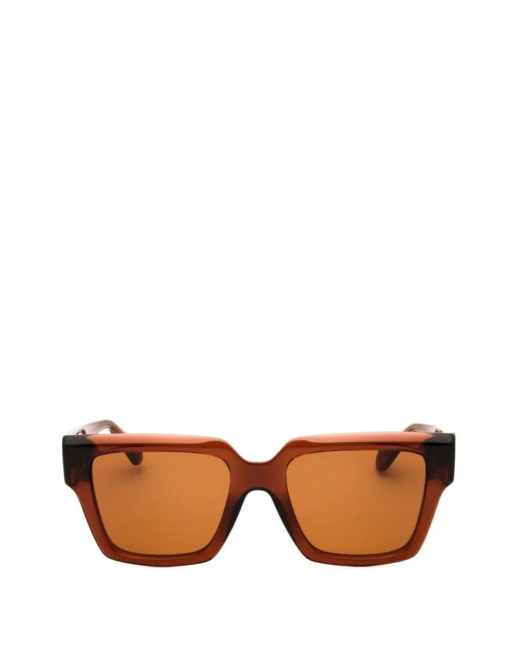 Ferragamo Eyewear Brown Gancini Square-Frame Sunglasses