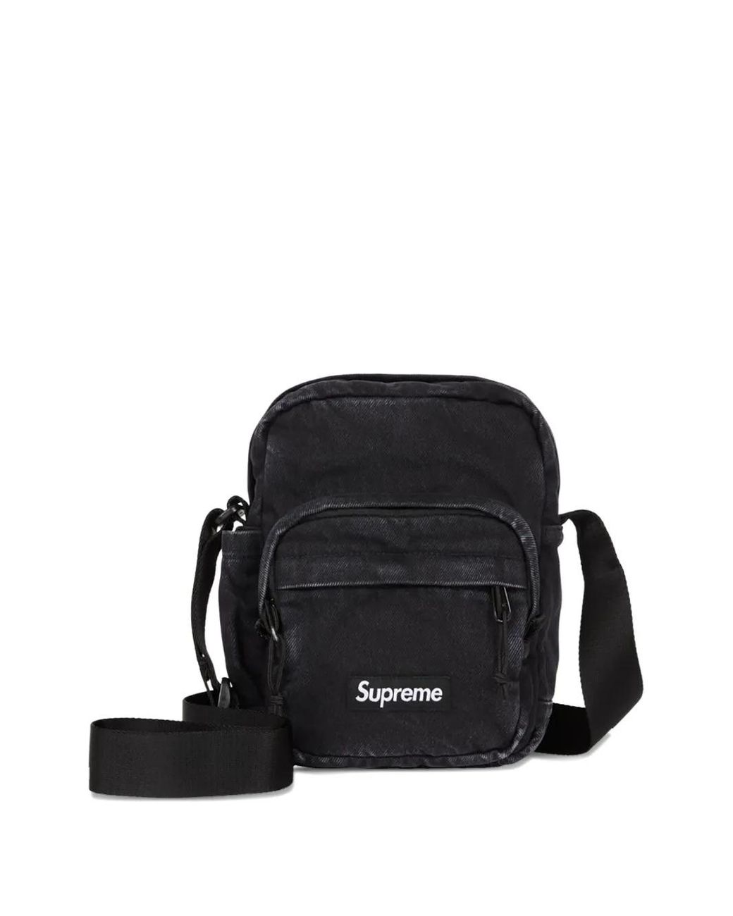 Supreme Denim Shoulder Bag in Black for Men | Lyst
