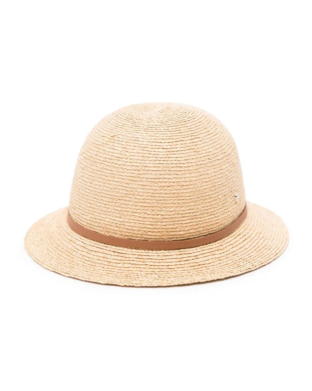 Helen Kaminski Natural Woven Raffia Cloche Hat