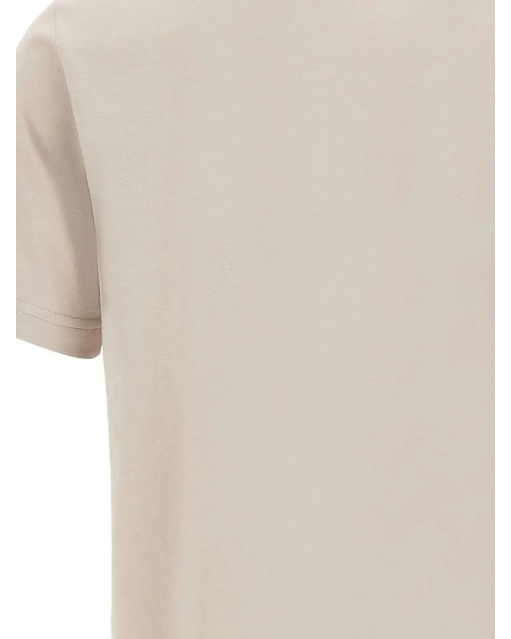 Boss White Te-Bass Graphic Crew Neck T-Shirt for men
