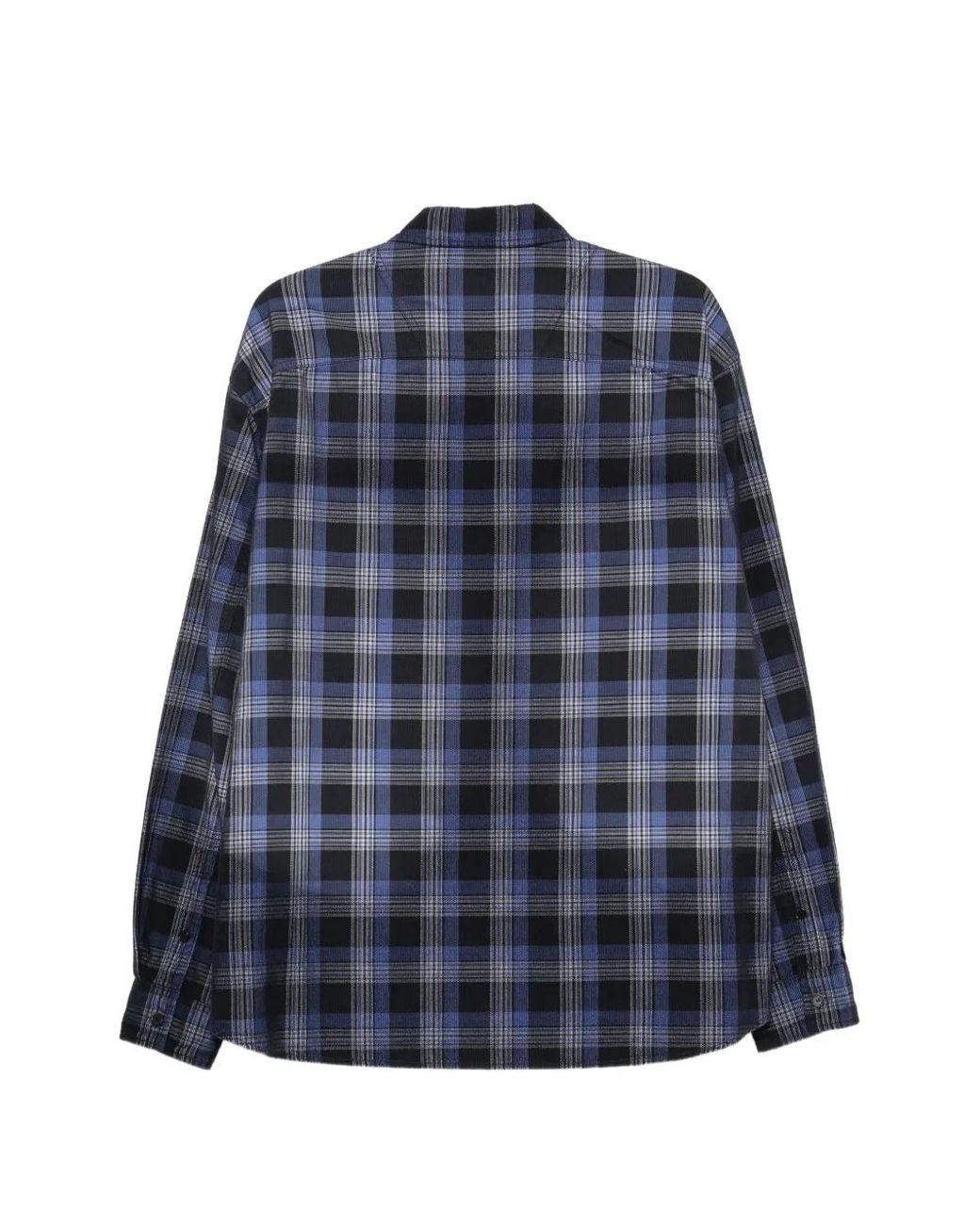 Juun.J Blue Check-Pattern Button-Down Shirt for men