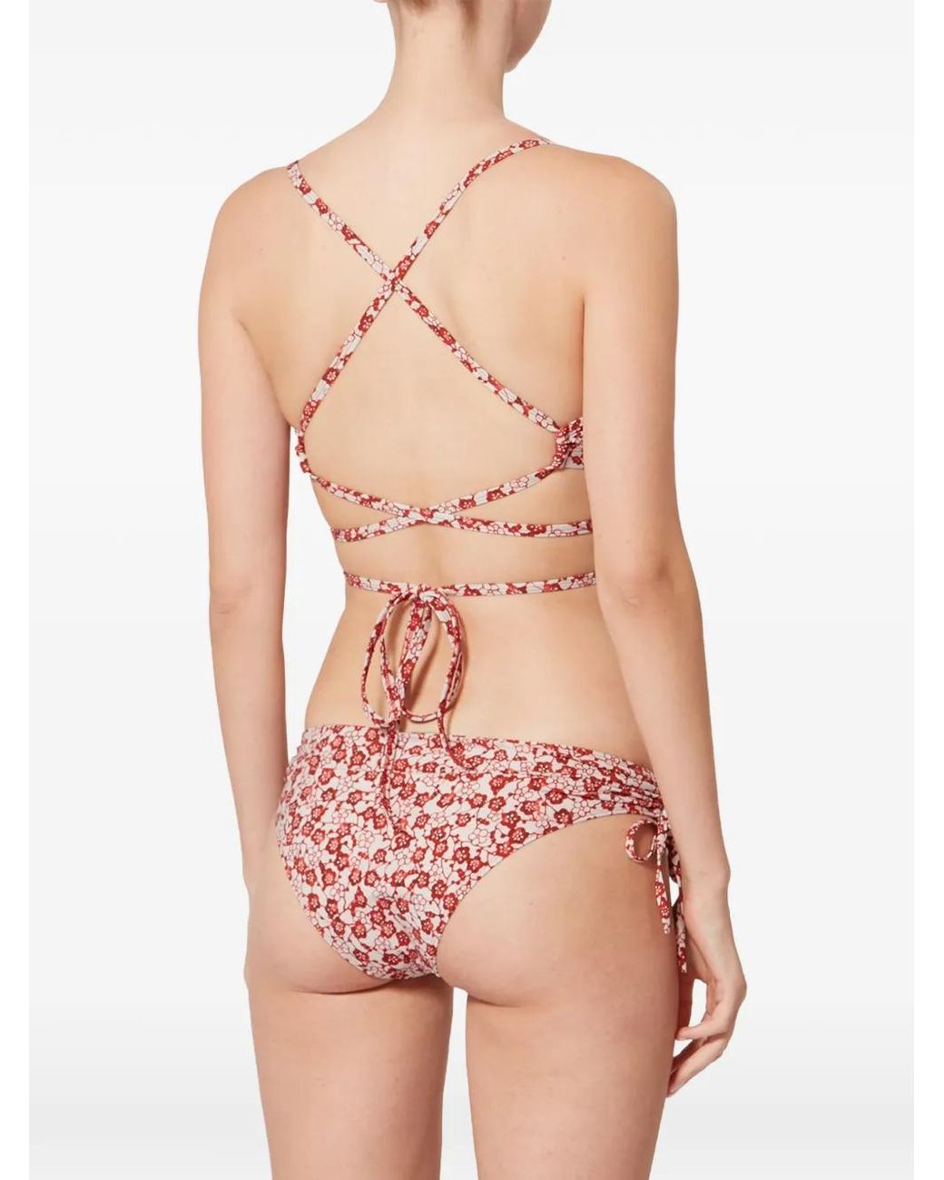 Isabel Marant Red Solange Bikini Top