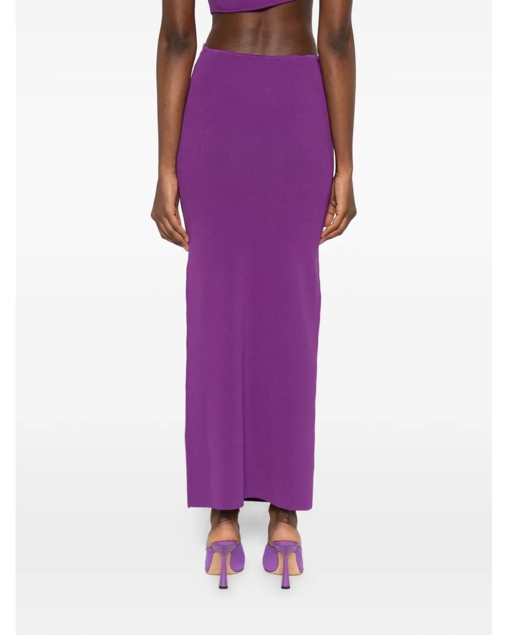 Christopher Esber Purple Maparadita Maxi Skirt