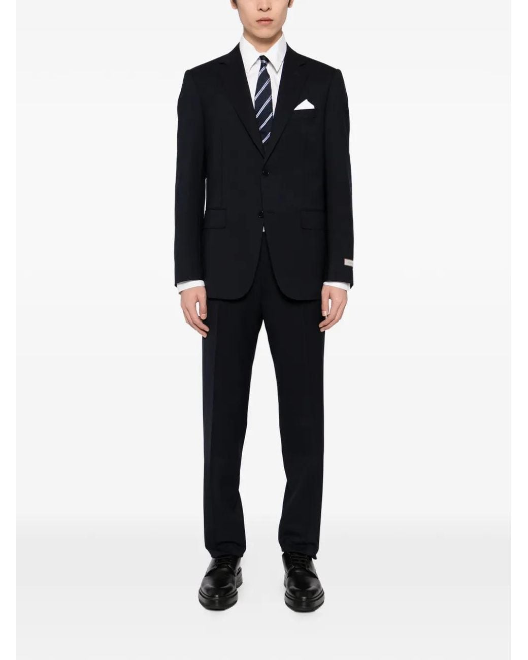 Canali Black Single-Breasted Suit for men