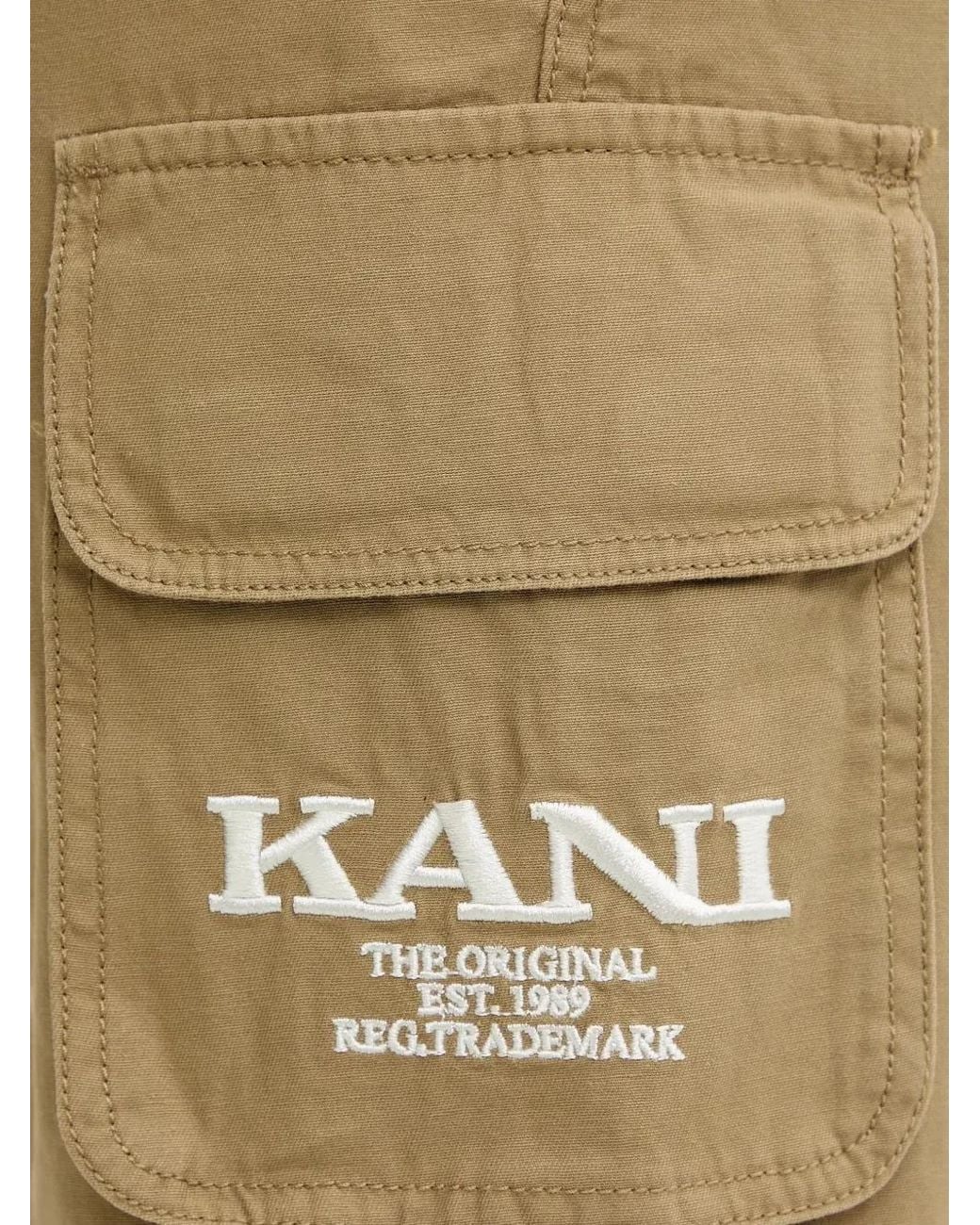 Karlkani White Cargo Pocket Shorts for men