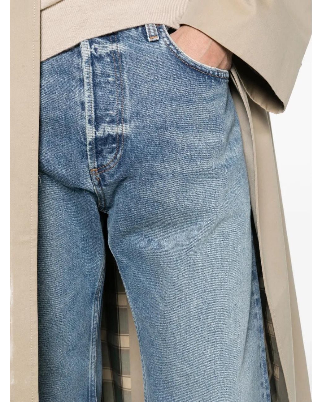 Agolde Blue Magnus Button Jeans for men