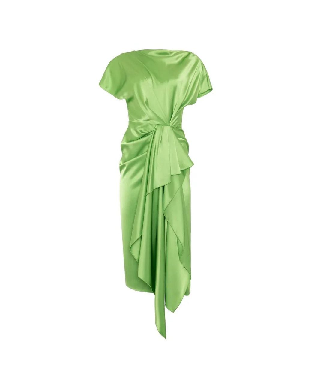 Roksanda Green Zoa Draped Midi Dress