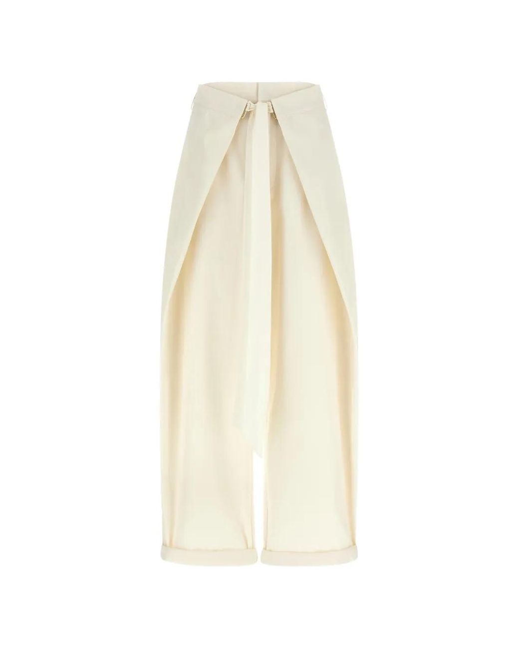 DARKPARK White Stella Flap Trousers