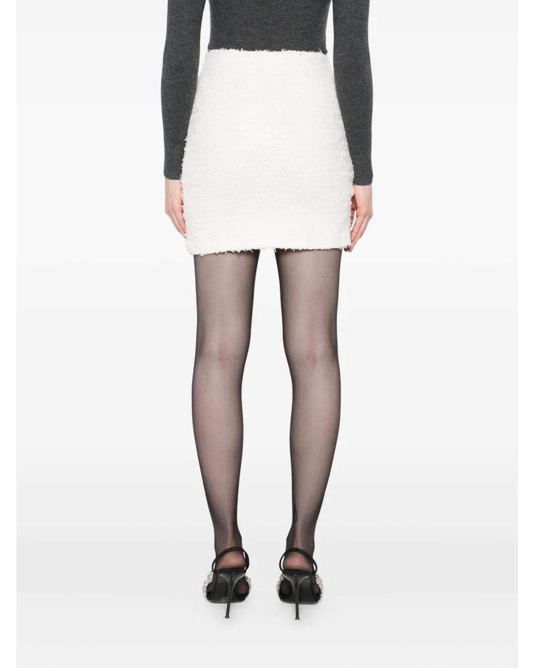 Short Skirts Self-Portrait de color White