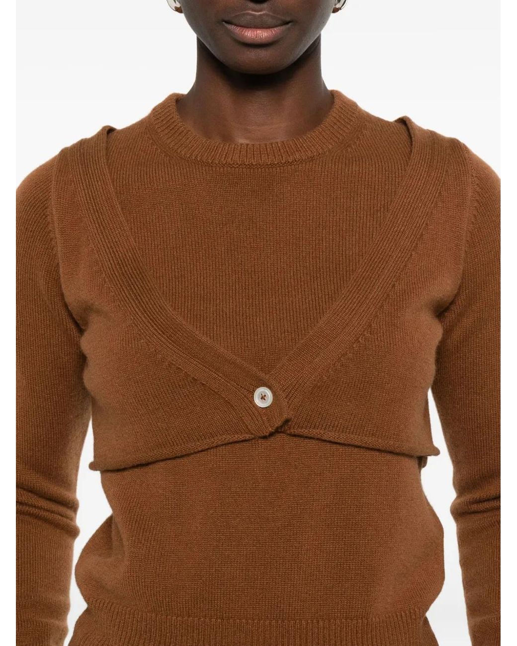 Jersey Con Cuello Redondo B.B. Wallace de color Brown