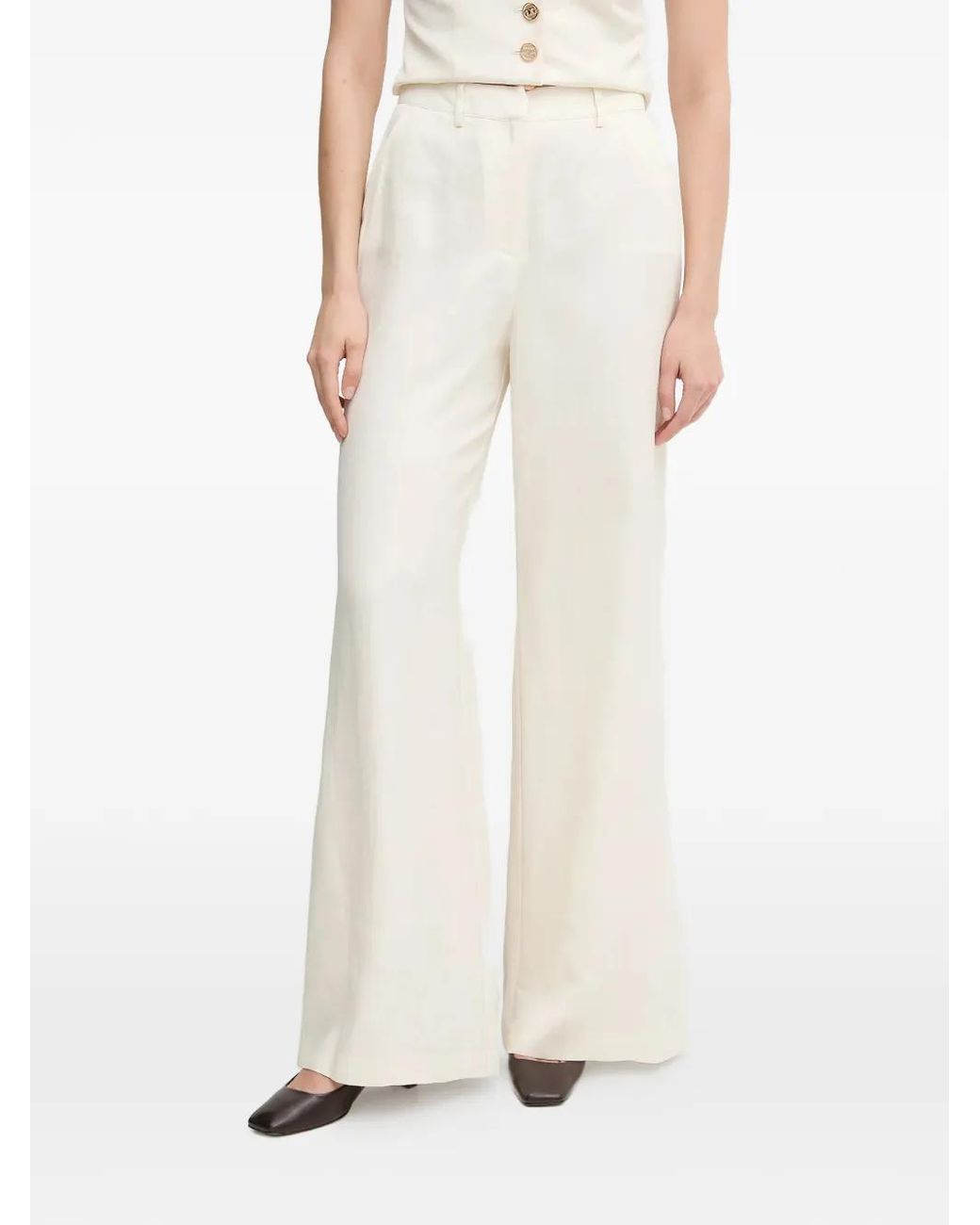 GAUDI White Pleated Trousers