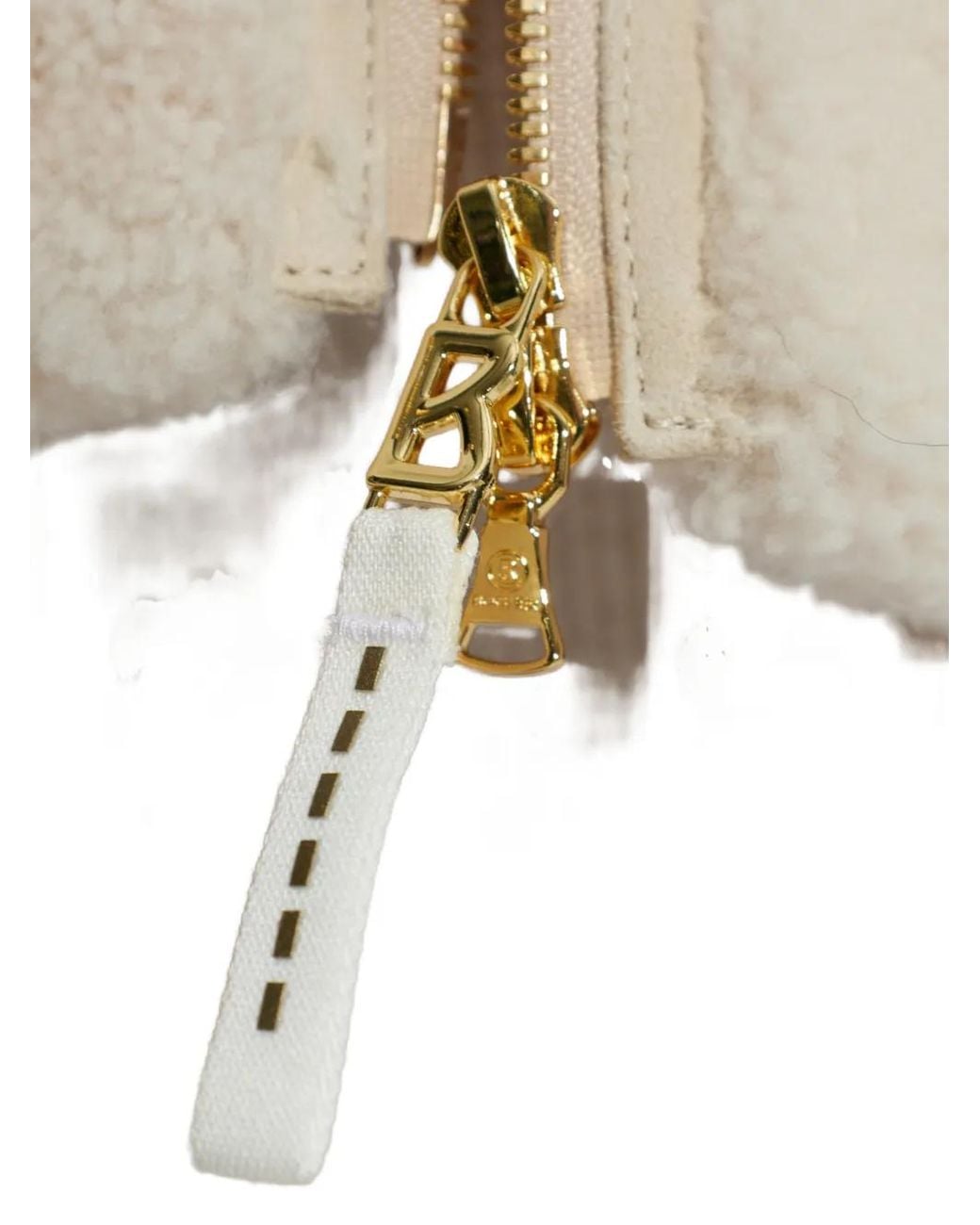 Bogner White Lona Shearling-Trim Hooded Gilet