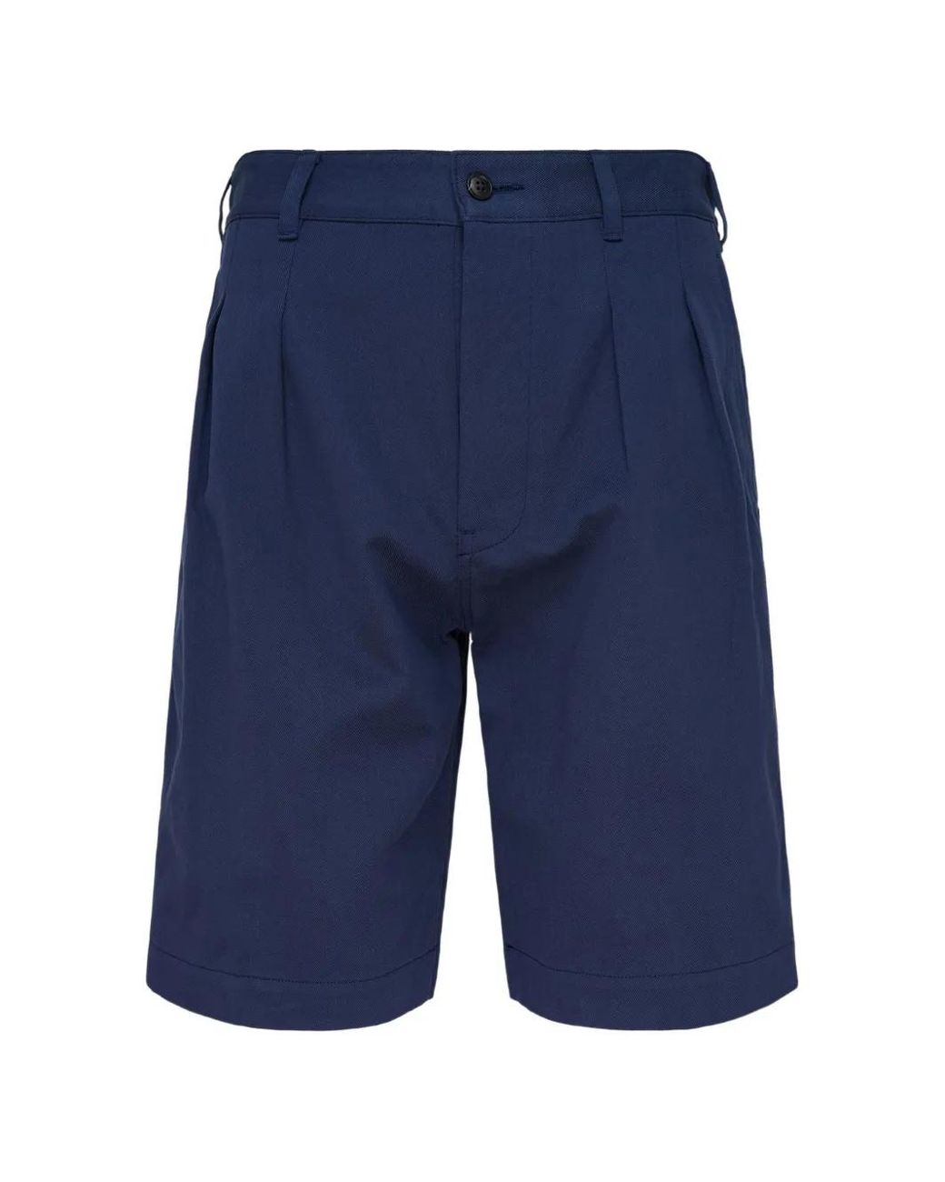 Visvim Bearn Geplooide Chino Shorts in het Blue voor heren