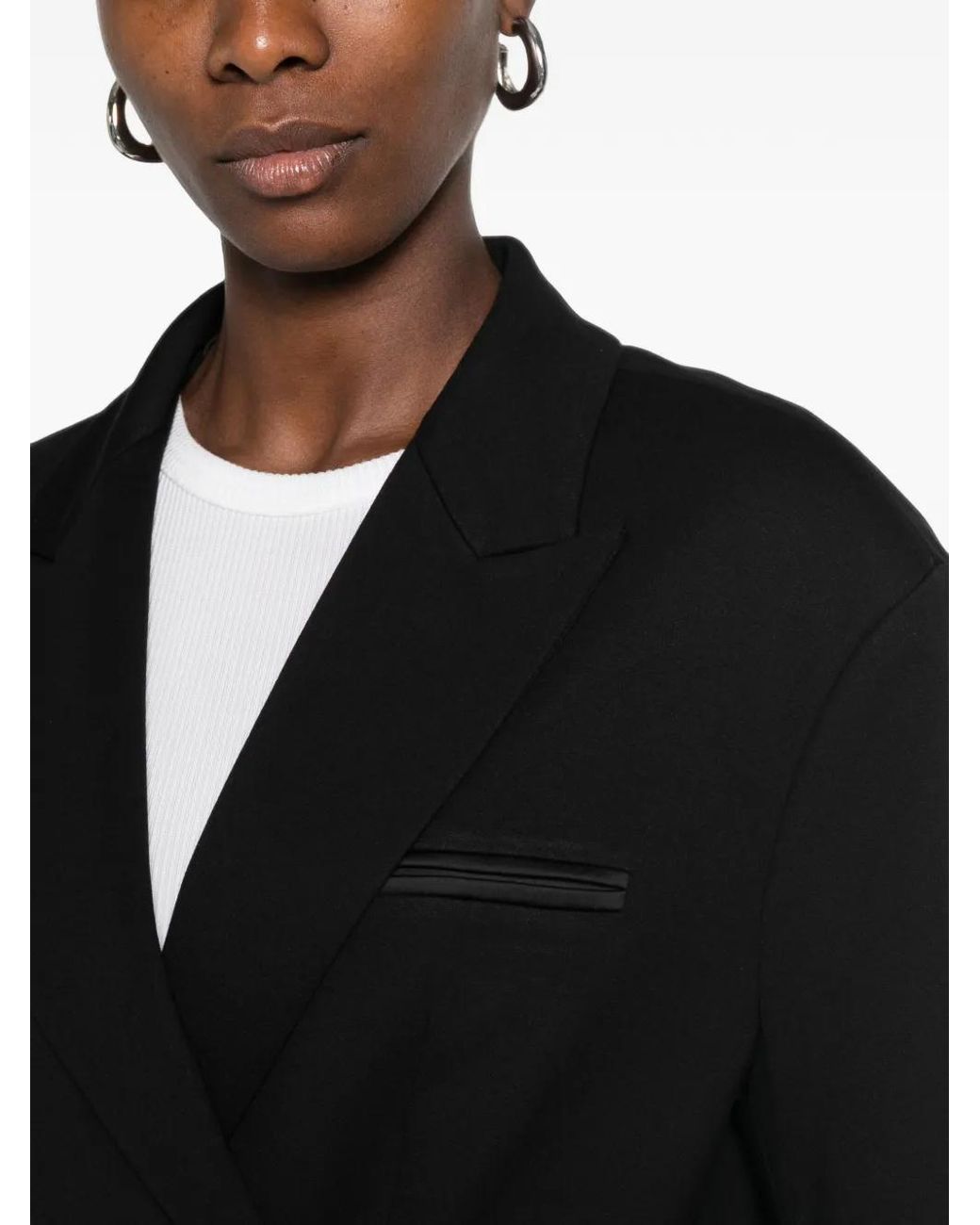 Imperial Black Notched-Lapel Single-Breasted Jacket
