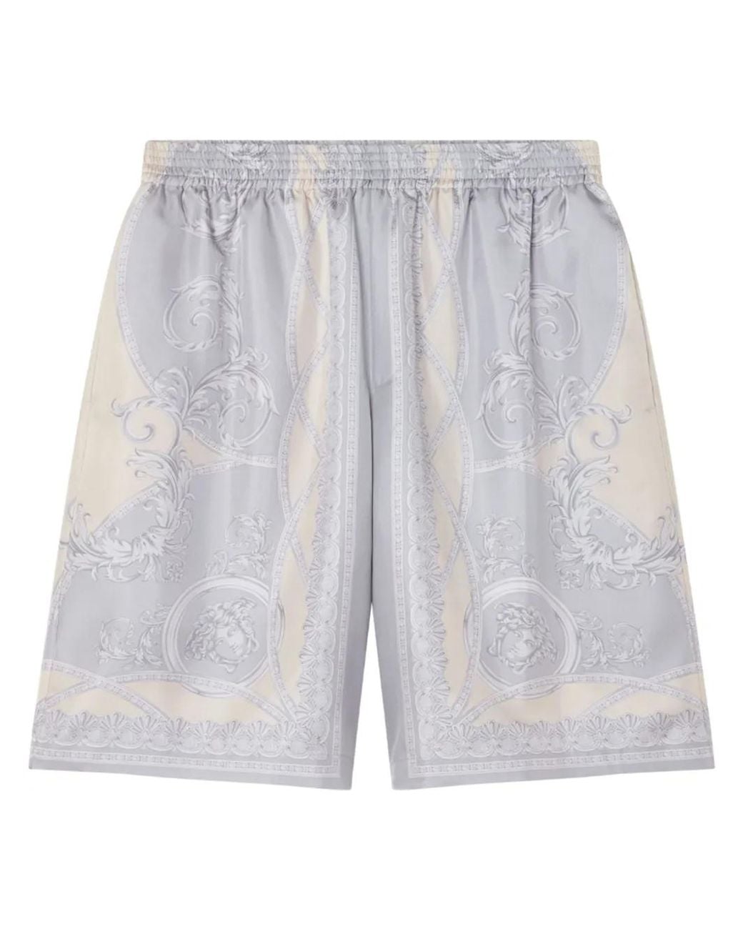 Versace Gray La Coupe Des Dieux Shorts for men