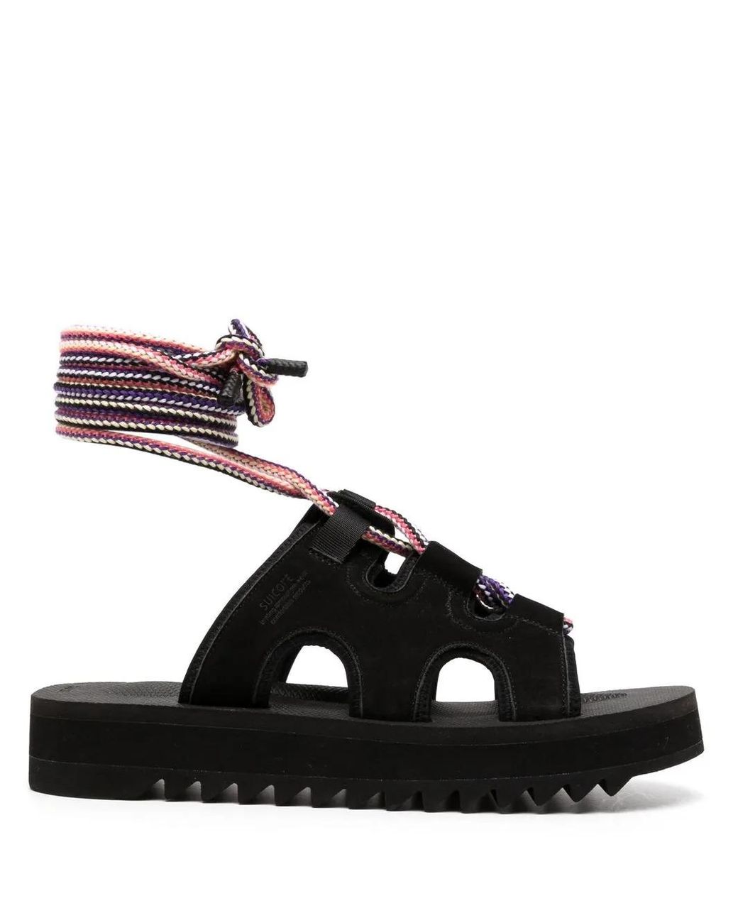 Suicoke Black Chunky Open-Toe Sandals