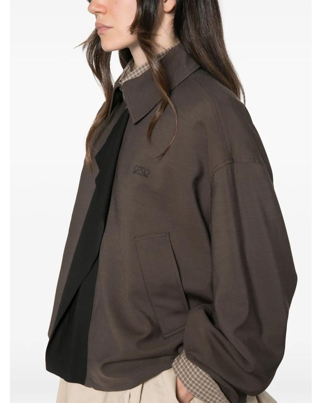Loewe Brown Wool Blend Jacket