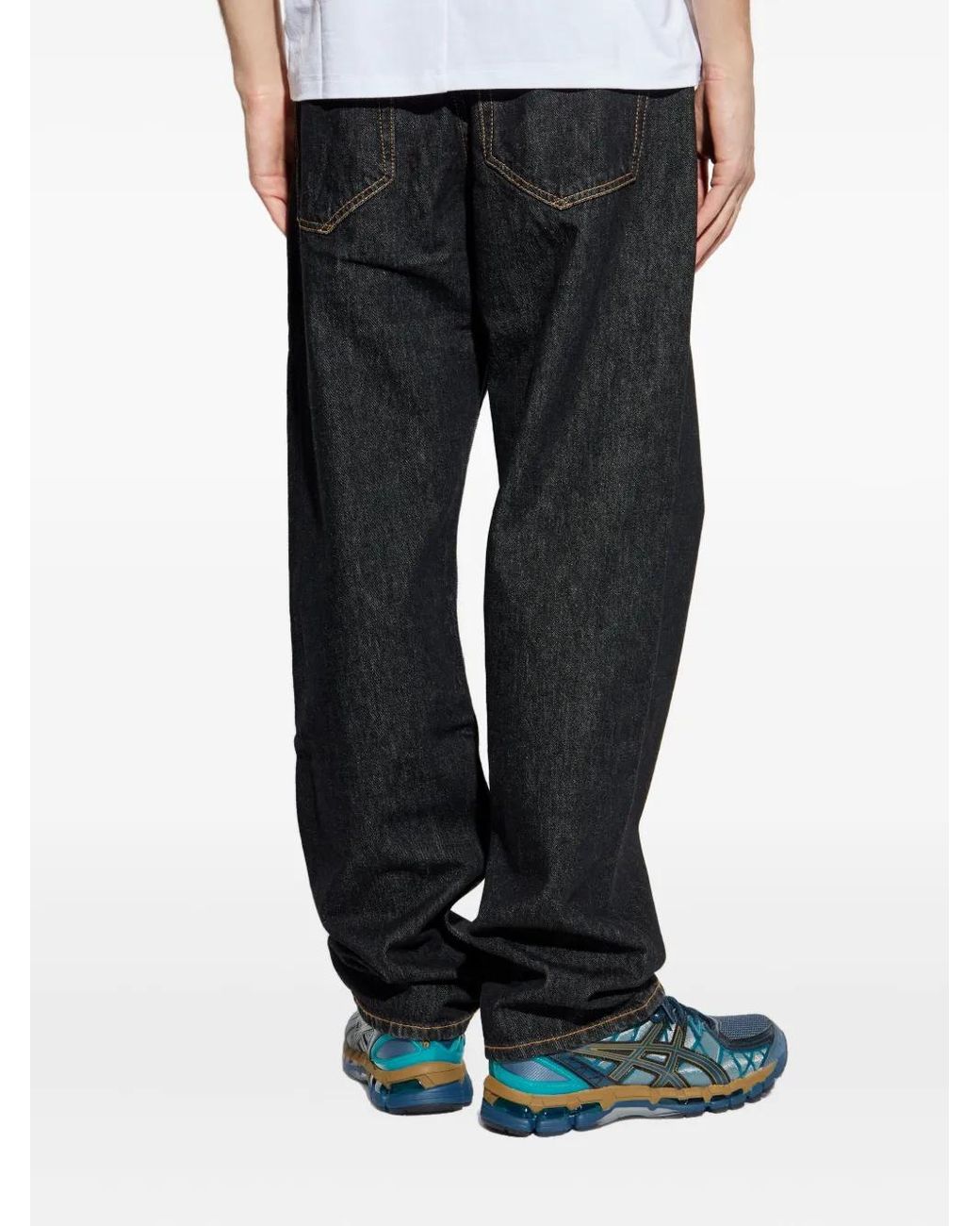 Samsøe & Samsøe Black Saeddie Straight-Leg Jeans for men
