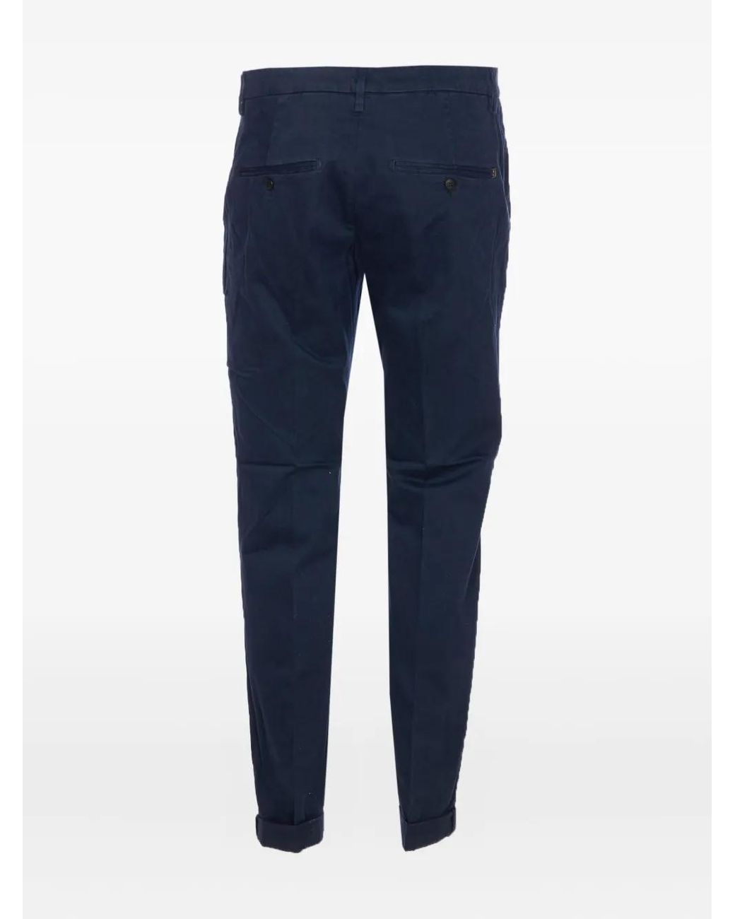 Dondup Blue Button-Fly Trousers for men