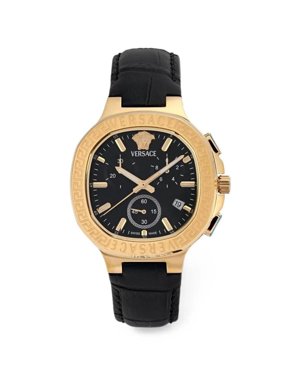 Versace Black Greca 40Mm Watch