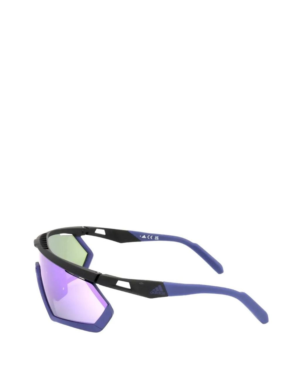 Adidas Blue Geometric-Frame Sunglasses for men
