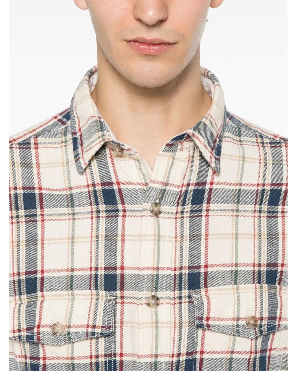 Gant White Chemise Boutonnée À Carreaux Vichy for men