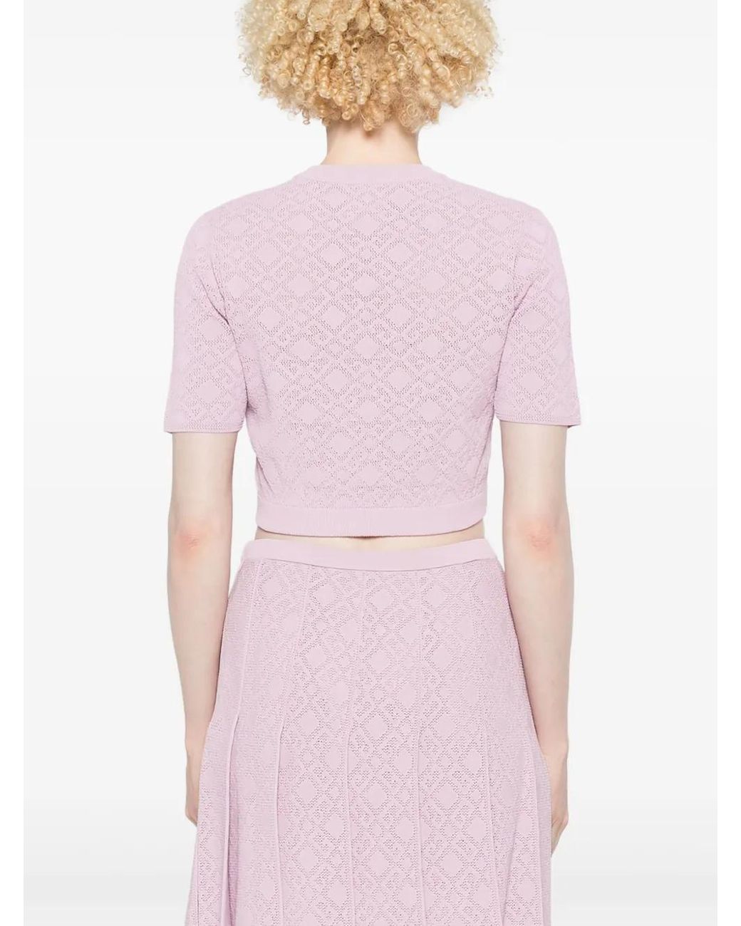 Givenchy Pink Crop T-Shirt