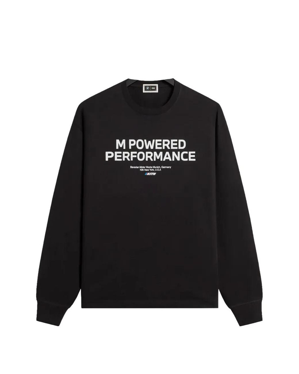 Kith Black X Bmw M Quote Long-Sleeve Sweatshirt for men