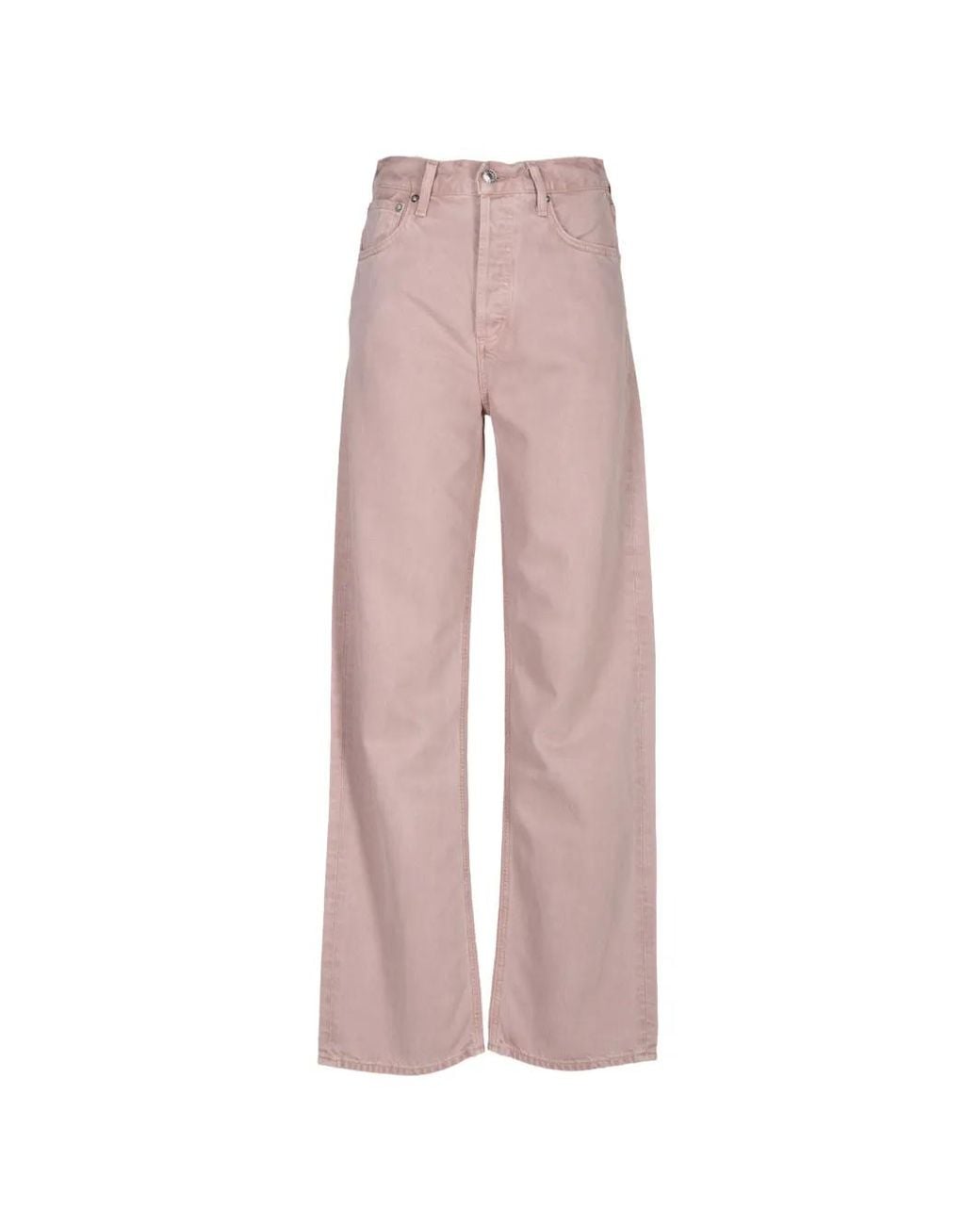 Agolde Pink Ren Wide-Leg Jeans