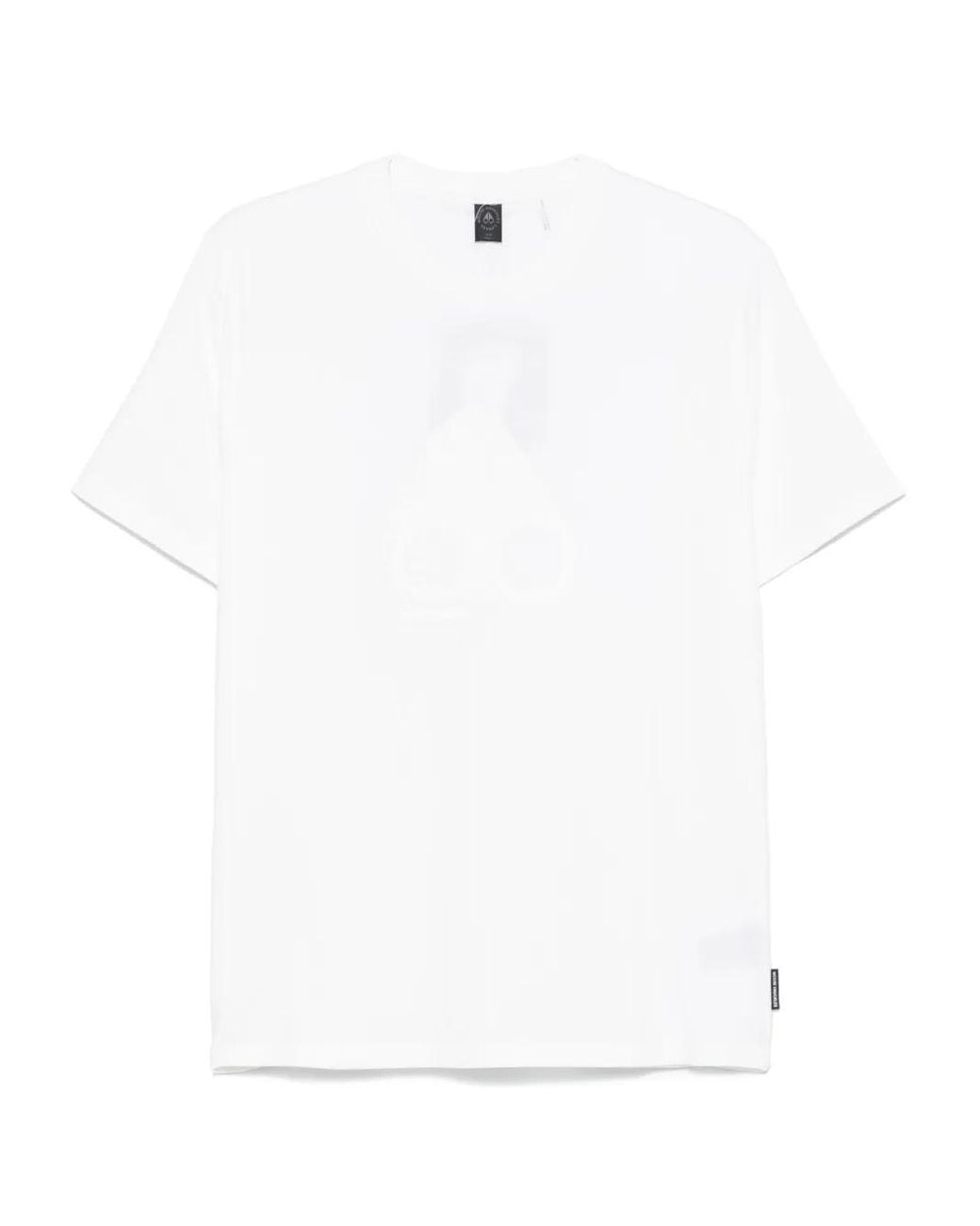 Moose Knuckles Augustine T-Shirt in het White voor heren
