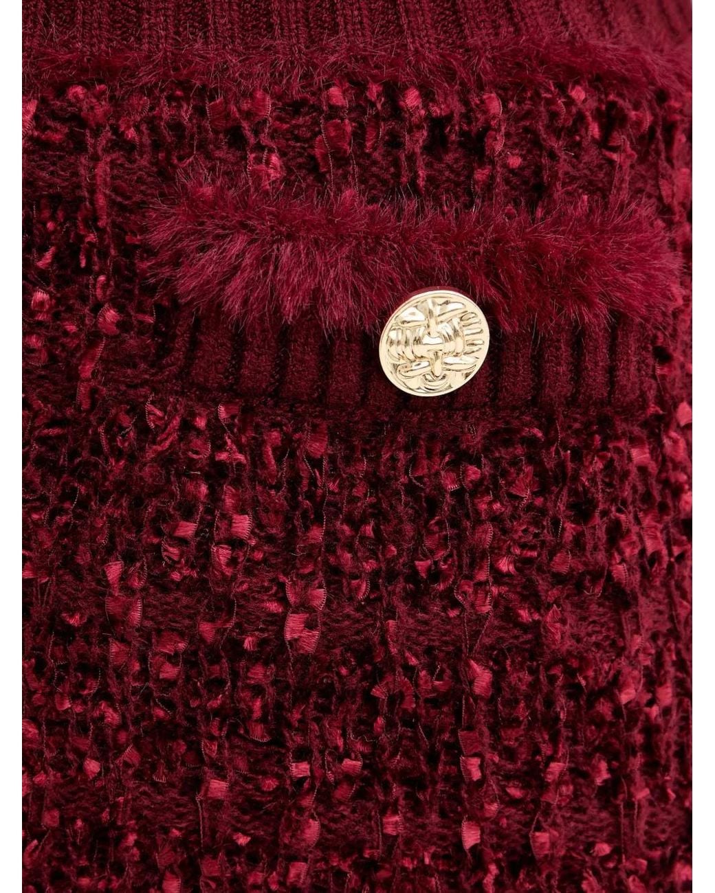 Guess Textured Button Mini Skirt