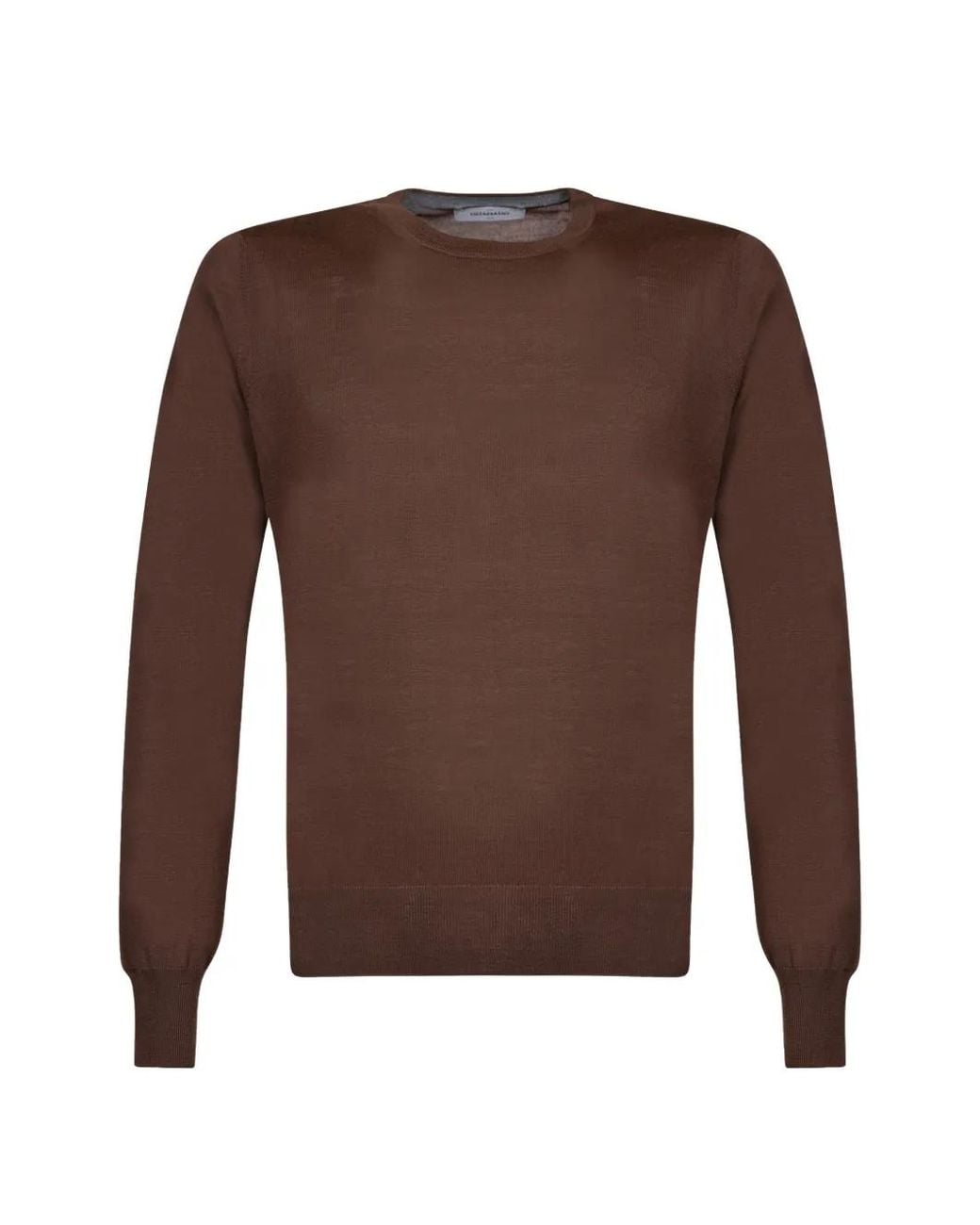 Gran Sasso Brown Fine-Knit Sweater for men