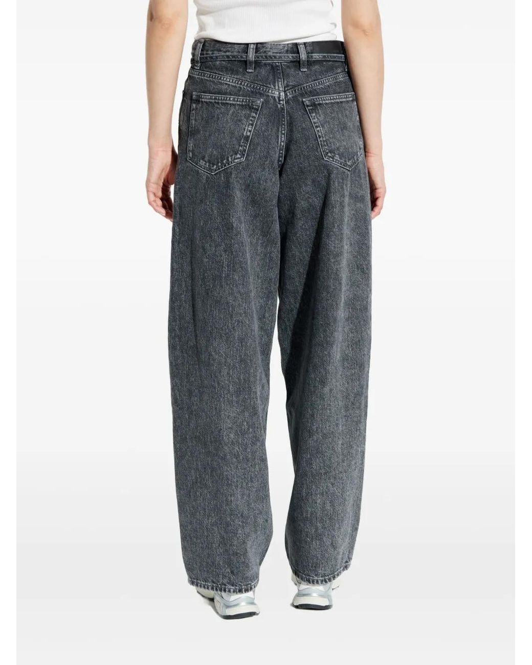 Samsøe & Samsøe Gray Logo-Patch Jeans