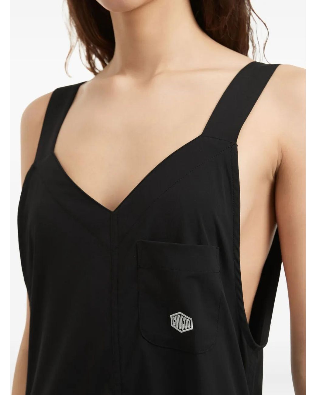 Chocoolate Black Drawstring Dress