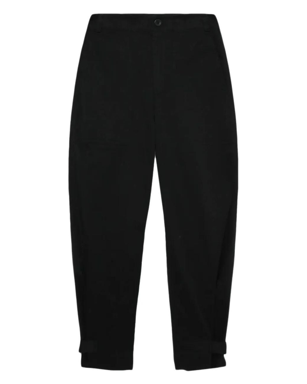 Proenza Schouler Black Cotton Twill Trousers